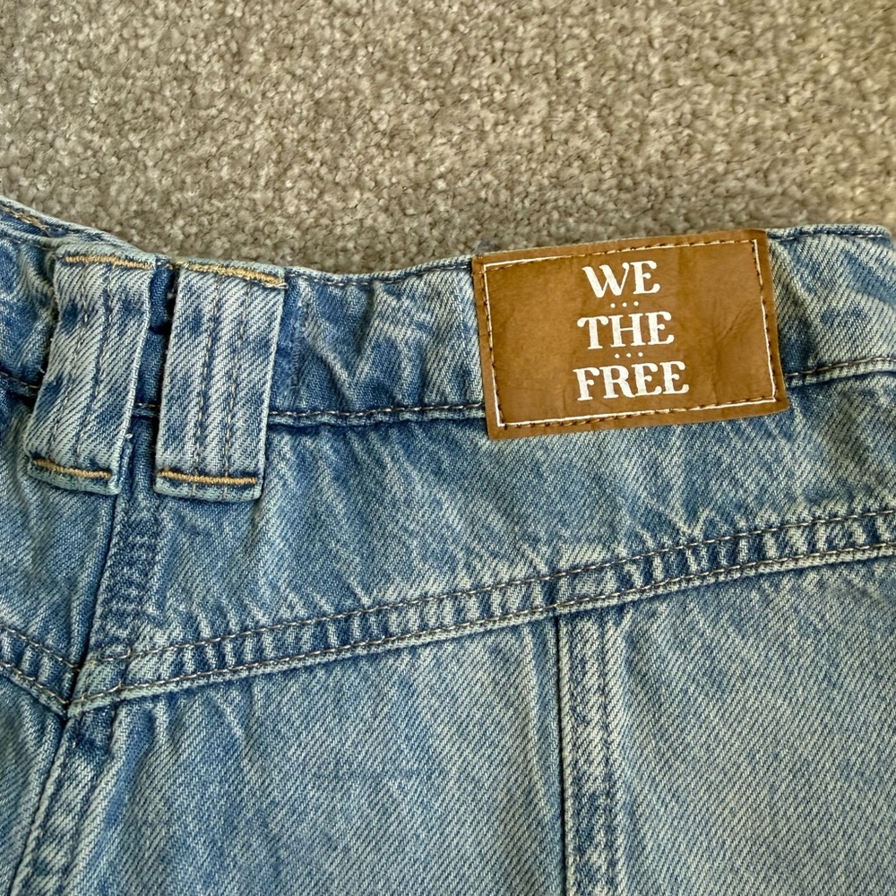 Free People Light Blue Jean Shorts